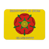 マンチェスター – プライドオブランカシャー冷蔵庫用マグネット マグネット (横)