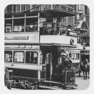 マンチェスター、c.1900のトラム スクエアシール