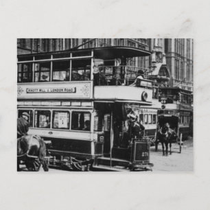 マンチェスター、c.1900のトラム ポストカード