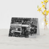 マンチェスター、c.1900の市街電車 カード (黄色い花)