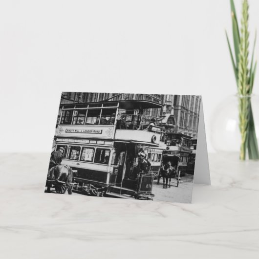 マンチェスター、c.1900の市街電車 カード (正面)