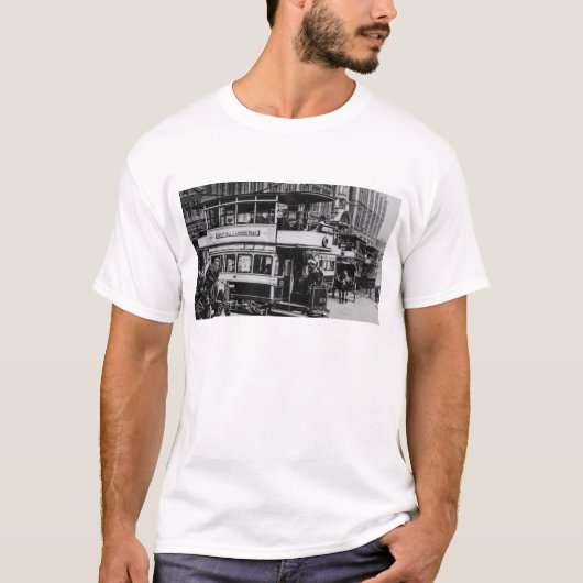 マンチェスター、c.1900の市街電車 tシャツ (正面)