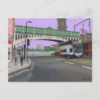 マンチェスターUKイラストレーション ポストカード