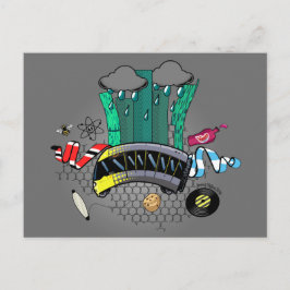 マンチェスタ素晴らしーとマンチェスターとビー&トラム ポストカード