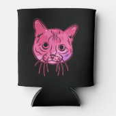 マンチキンカラフルキャットシャツ 缶クーラー (正面)