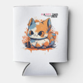 マンチキンクラシックネコTシャツ(4) 缶クーラー (正面)