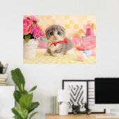 マンチキン子猫 ポスター (ホームオフィス)
