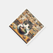 マンチキン猫食べラーメン スタンダードカクテルナプキン (角)