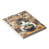 マンチキン猫食べラーメン ノートパッド (アングル)