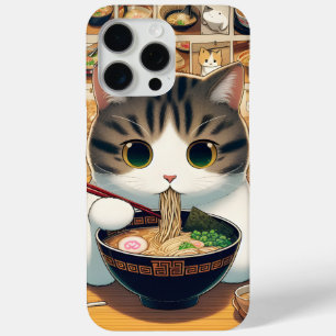 マンチキン猫食べラーメン iPhone 15 PRO MAXケース