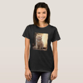 マンチキン+猫+子猫+マンチキン猫 Tシャツ (正面フル)