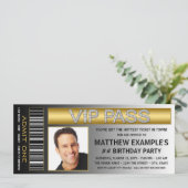 マンチケット誕生日パーティー 招待状 (スタンド正面)