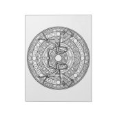 マンチス祈マンダラカラーリングブックパッド ノートパッド (回転)