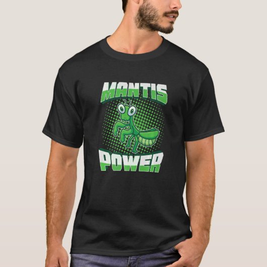 マンチパワー昆虫昆虫学プレデター祈のM Tシャツ (正面)