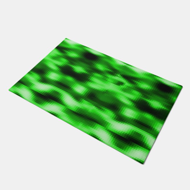 マンチャドヴェルデe preto estlo pastilas de vidro ドアマット (アングル)