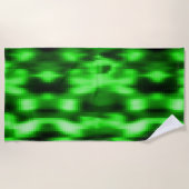 マンチャドヴェルデe preto estlo pastilas de vidro ビーチタオル (正面)