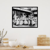 マンチュ中国レディース1918 ポスター (キッチン)