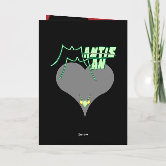 マンティスマン – バレンタインデーカード シーズンカード (裏面)