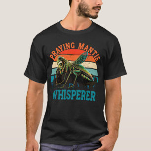 マンティス祈ウィスパーのマンティス昆虫 Tシャツ