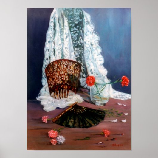 マンティラエスパニョラスペインの/マンティージャ ポスター (正面)