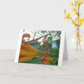 マンティ祈スのグリーティングカード カード (黄色い花)