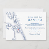 マンテオNC外銀結婚行の歓迎日程 サンキューカード (正面)