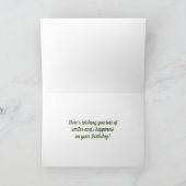 マンテ祈ス自然パーソナライズされた誕生日 カード (内部)