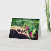 マンテ祈ス自然パーソナライズされた誕生日 カード (正面)