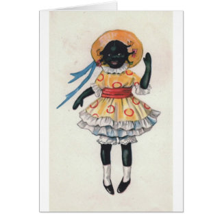 マンディの黒いアフリカ系アメリカ人の人形のヴィンテージの写真