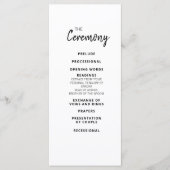 マンディミニマリストシンプル式パーティープログラム メニュー (正面)