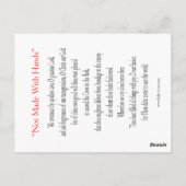 マンディライオン祈りの言葉カード ポストカード (裏面)