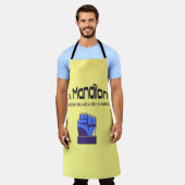 マンディロン引用文 エプロン (着用した状態)