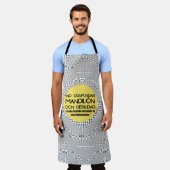 マンディロン引用文 エプロン (着用した状態)