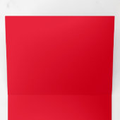 マンディ淡い色の、レッド、パステルレッド、 三つ折りカード (内部最初)