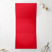 マンディ淡い色の、レッド、パステルレッド、 三つ折りカード (内部)