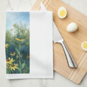 マンディRoeingによって注目されたスーザンの台所タオルを黒くして下さい キッチンタオル (四つ折り)