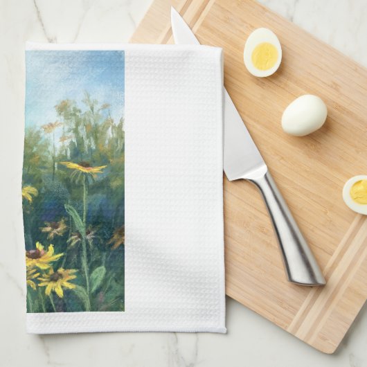 マンディRoeingによって注目されたスーザンの台所タオルを黒くして下さい キッチンタオル (四つ折り)