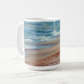 マンディRoeing著マグを絵を描く海 コーヒーマグカップ (正面左)