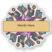 マンデラデザイン シール (正面)