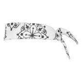 マンデラ白黒ヨガワークアウトランニングズヘッドバンド タイヘッドバンド (回転90)