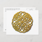 マンデラ金ゴールド ポストカード (正面/裏面)