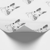 マンデラ・ウサギ ラッピングペーパー (角)