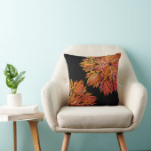 マンデラ・オレンジブラックデザイナー クッション (椅子)