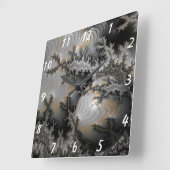 マンデルの領域の探索 スクエア壁時計 (傾斜)