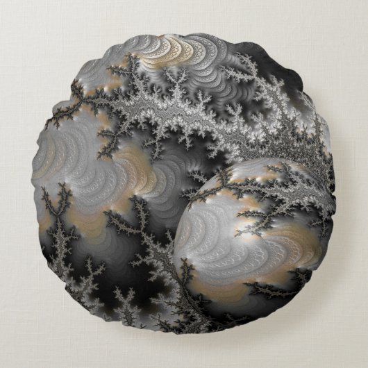 マンデルの領域の探索 ラウンドクッション (正面)