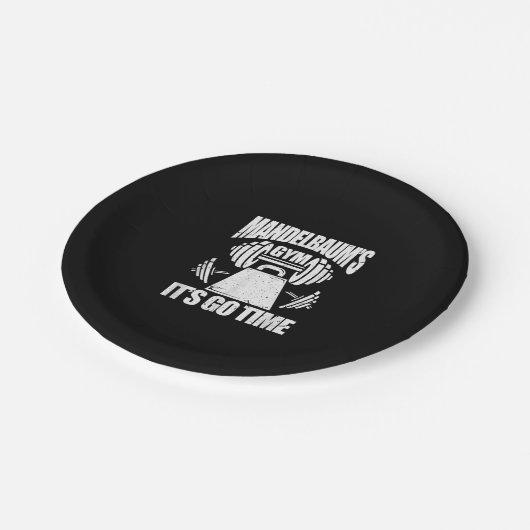 マンデルバウムズジムおもしろいボディビルジムトレーニング ペーパープレート (アングル)