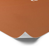 マンデルファンキーブローのフラクタルフラワーとカスタム引用文 ポスター (角)