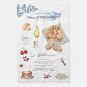 マンデルブレッドマンデルブローレシピヘイルームティータオル キッチンタオル (縦)