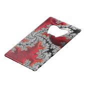 マンデルブロッツ美しいボトルオープナー クレジットカード栓抜き (正面アングル)