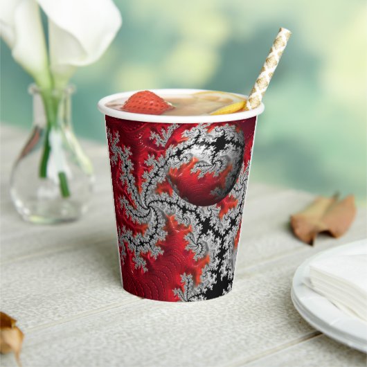 マンデルブロッツ美しい紙カップ 紙コップ (インサイチュ)